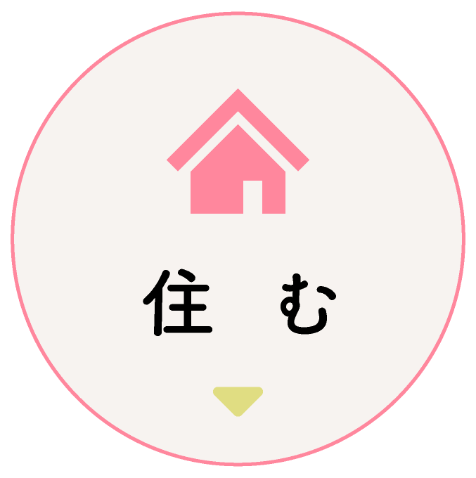 住む